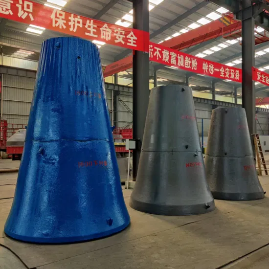 Китайская фабрика напрямую с высоким содержанием марганца, стальные отливки, вогнутая мантия для запасных частей конусной дробилки